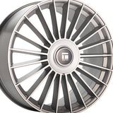 1 X TOUREN TR10 24X10 6-135/6-139.7 87.1 Hub 25 Offset Silver Wheel Rim