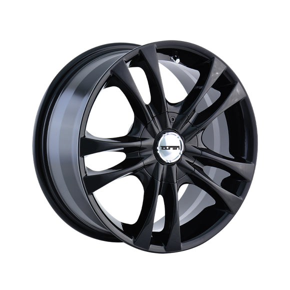 1 X TOUREN TR22 16X7 5-105/5-114.3 72.62 Hub 40 Offset Black Wheel Rim