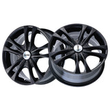 1 X TOUREN TR22 17X7 5-100/5-114.3 72.62 Hub 40 Offset Black Wheel Rim