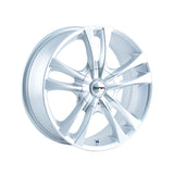 1 X TOUREN TR22 16X7 5-100/5-114.3 72.62 Hub 40 Offset Silver Wheel Rim