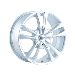 1 X TOUREN TR22 16X7 5-110/5-115 72.62 Hub 40 Offset Silver Wheel Rim