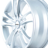1 X TOUREN TR22 17X7 5-100/5-114.3 72.62 Hub 40 Offset Silver Wheel Rim