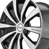 1 X TOUREN TR3 18X8 5-114.3/5-120 74.1 Hub 20 Offset Black Wheel Rim