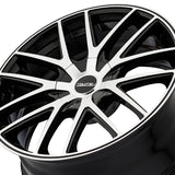 1 X TOUREN TR60 16X7 5-112/5-120 72.62 Hub 42 Offset Black Wheel Rim