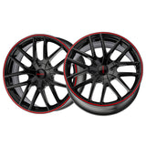 1 X TOUREN TR60 17X7.5 5-108/5-114.3 72.62 Hub 42 Offset Black Wheel Rim
