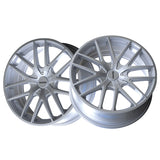 1 X TOUREN TR60 17X7.5 5-108/5-114.3 72.62 Hub 42 Offset Silver Wheel Rim