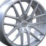 1 X TOUREN TR60 17X7.5 5-108/5-114.3 72.62 Hub 42 Offset Silver Wheel Rim
