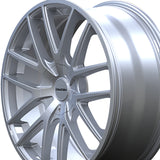 1 X TOUREN TR60 17X7.5 5-100/5-114.3 72.62 Hub 42 Offset Silver Wheel Rim