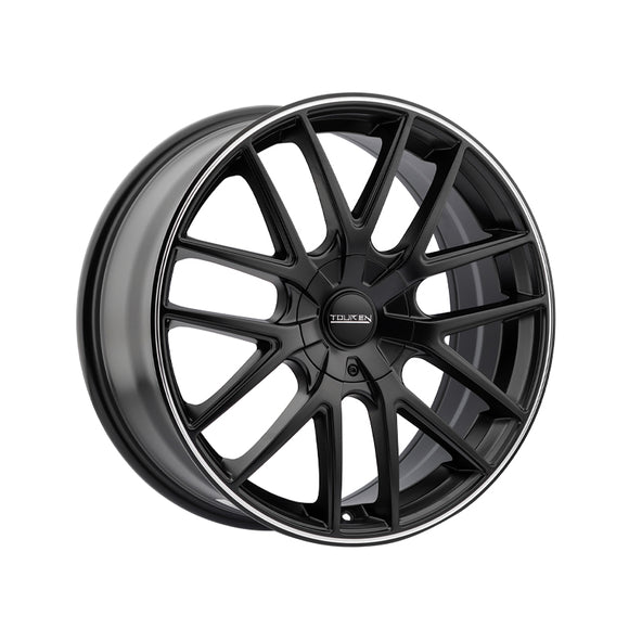 1 X TOUREN TR60 17X7.5 4-100/4-114.3 67.1 Hub 42 Offset Black Wheel Rim