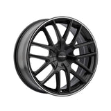 1 X TOUREN TR60 18X8 5-105/5-114.3 72.62 Hub 40 Offset Black Wheel Rim