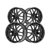 1 X TOUREN TR60 16X7 5-110/5-115 72.62 Hub 42 Offset Black Wheel Rim