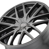 1 X TOUREN TR60 17X7.5 4-100/4-114.3 67.1 Hub 42 Offset Gray Wheel Rim