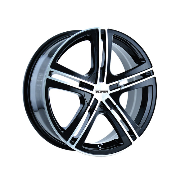 1 X TOUREN TR62 18X7.5 5-100/5-114.3 72.62 Hub 40 Offset Black Wheel Rim