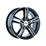 1 X TOUREN TR62 16X7 5-100/5-114.3 72.62 Hub 40 Offset Black Wheel Rim