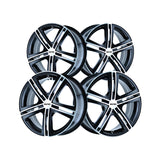 1 X TOUREN TR62 18X7.5 5-112/5-120 72.62 Hub 40 Offset Black Wheel Rim