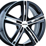 1 X TOUREN TR62 16X7 5-100/5-114.3 72.62 Hub 40 Offset Black Wheel Rim