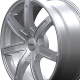 1 X TOUREN TR65 20X8.5 5-115/5-139.7 87 Hub 18 Offset Silver Wheel Rim