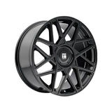 1 X TOUREN TR66 17X8 5-112/5-120 74.1 Hub 35 Offset Black Wheel Rim
