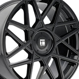 1 X TOUREN TR66 17X8 5-108/5-114.3 72.62 Hub 35 Offset Black Wheel Rim