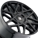 1 X TOUREN TR66 17X8 5-112/5-120 74.1 Hub 35 Offset Black Wheel Rim