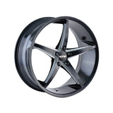 1 X TOUREN TR70 18X8 5-115 72.62 Hub 20 Offset Black Wheel Rim