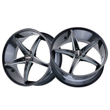 1 X TOUREN TR70 17X7.5 5-114.3 72.62 Hub 40 Offset Black Wheel Rim