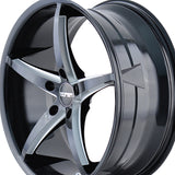 1 X TOUREN TR70 17X7.5 5-120 74.1 Hub 40 Offset Black Wheel Rim
