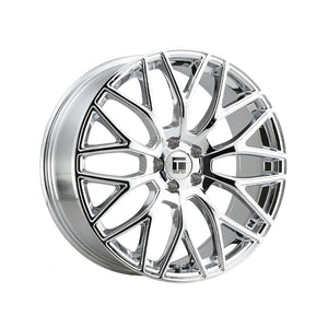 1 X TOUREN TR76 18X8 5-112 66.56 Hub 35 Offset Chrome Wheel Rim
