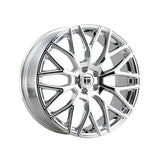 1 X TOUREN TR76 18X8 5-112 66.56 Hub 35 Offset Chrome Wheel Rim