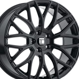 1 X TOUREN TR76 19X8.5 5-108 63.5 Hub 35 Offset Black Wheel Rim