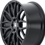 1 X TOUREN TR76 19X8.5 5-108 63.5 Hub 35 Offset Black Wheel Rim