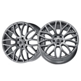 1 X TOUREN TR76 17X8 5-112 66.56 Hub 35 Offset Gray Wheel Rim