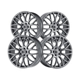 1 X TOUREN TR76 18X8 5-112 66.56 Hub 35 Offset Gray Wheel Rim