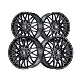 1 X TOUREN TR78 18X8 5-112 66.56 Hub 40 Offset Black Wheel Rim