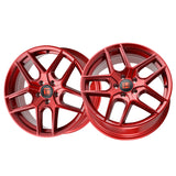 1 X TOUREN TR79 18X8 5-112 66.56 Hub 35 Offset Red Wheel Rim