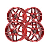 1 X TOUREN TR79 18X8 5-112 66.56 Hub 35 Offset Red Wheel Rim