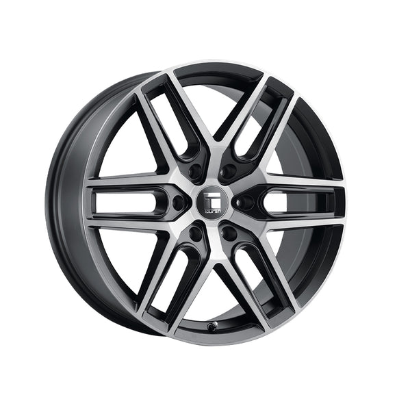 1 X TOUREN TR79 22X9.5 6-139.7 106.1 Hub 30 Offset Black Wheel Rim