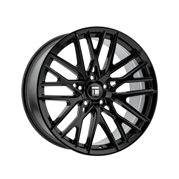 1 X TOUREN TR91 22X9.5 6-139.7 106.1 Hub 18 Offset Black Wheel Rim