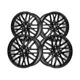 1 X TOUREN TR91 22X9.5 6-139.7 106.1 Hub 18 Offset Black Wheel Rim
