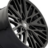 1 X TOUREN TR91 20X9 6-139.7 106.1 Hub 18 Offset Black Wheel Rim