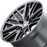 1 X TOUREN TR91 20X9 6-139.7 106.1 Hub 18 Offset Black Wheel Rim