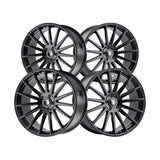 1 X TOUREN TR92 22X9 5-114.3 72.6 Hub 32 Offset Black Wheel Rim