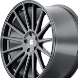1 X TOUREN TR92 22X9 5-114.3 72.6 Hub 32 Offset Black Wheel Rim