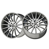 1 X TOUREN TR92 22X9 5-120 72.56 Hub 32 Offset Gray Wheel Rim
