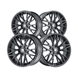 1 X TOUREN TR93 18X8 5-112 66.56 Hub 35 Offset Black Wheel Rim