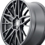 1 X TOUREN TR93 18X8 5-112 66.56 Hub 35 Offset Black Wheel Rim