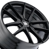 1 X TOUREN TR94 19X8.5 5-114.3 73.1 Hub 35 Offset Black Wheel Rim