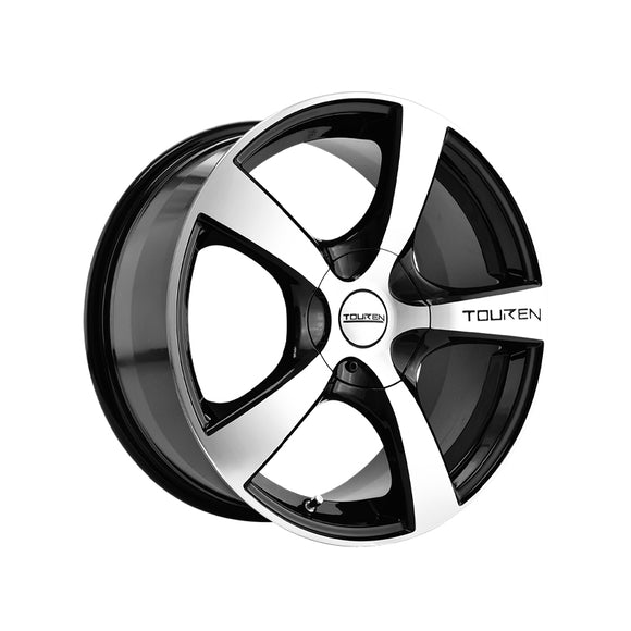 1 X TOUREN TR9 17X7 5-100/5-114.3 72.62 Hub 42 Offset Black Wheel Rim
