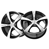 1 X TOUREN TR9 17X7 5-100/5-114.3 72.62 Hub 42 Offset Black Wheel Rim
