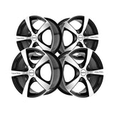 1 X TOUREN TR9 17X7 5-100/5-114.3 72.62 Hub 42 Offset Black Wheel Rim